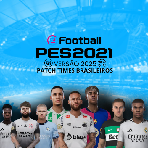 PES 2021 VERSÃO 25 - TIMES BRASILEIROS